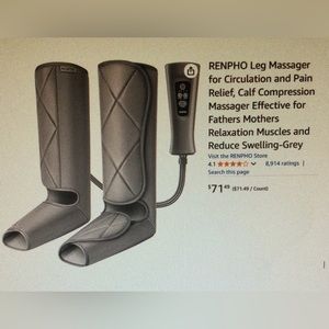 RENPHO Leg Massager in Gray